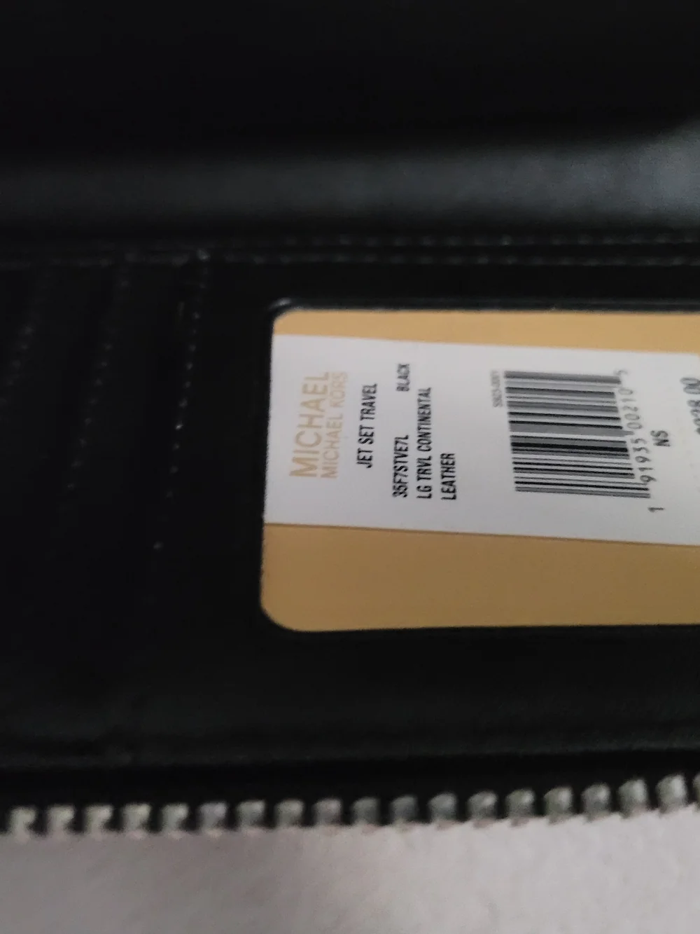 Michael Kors Jet Set Travel LG Continental Wallet Black Leather